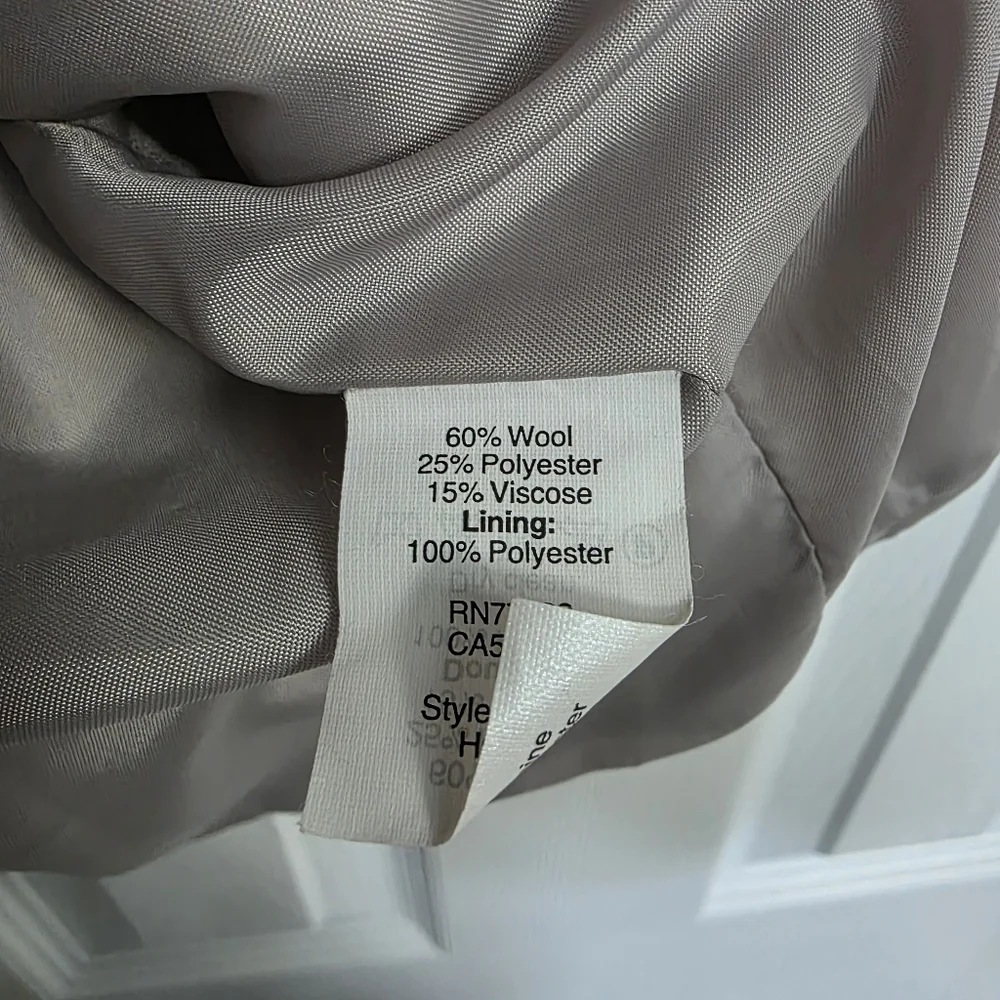 J. Crew Wool City Coat Light Gray Women's Size 0 - Picture 4 of 4